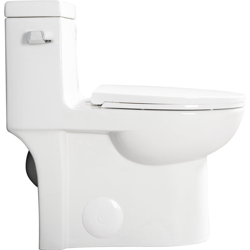 Couvercle de réservoir de toilette de salle de bain élégant - plastique blanc