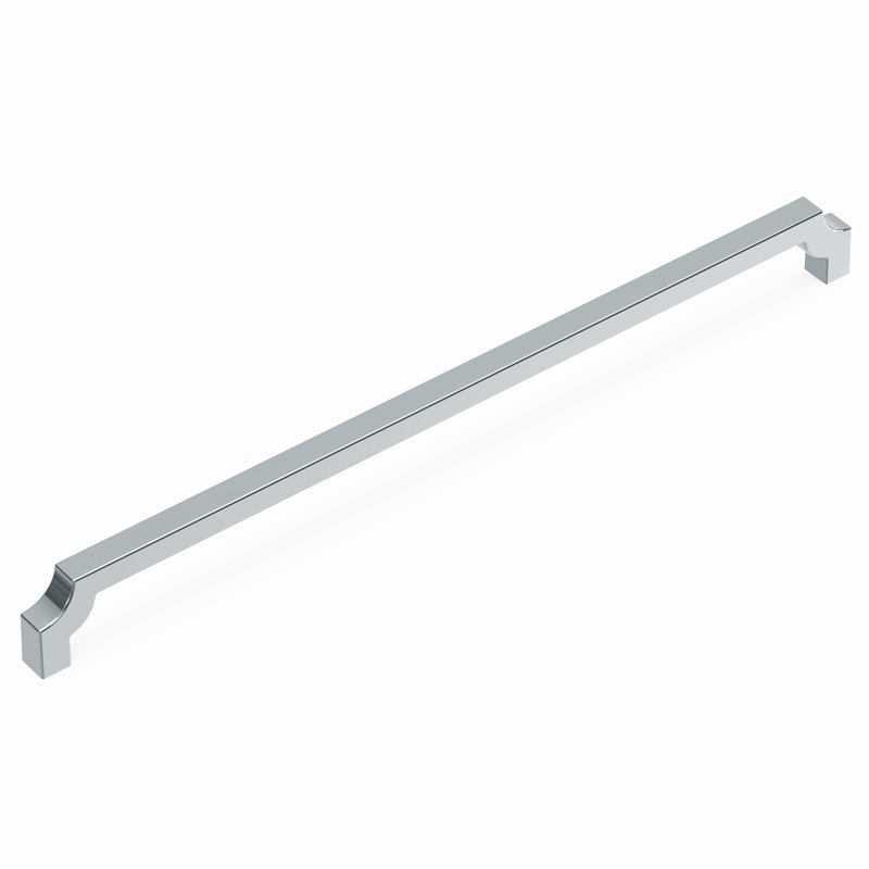 Monarch Collection Handle Pull - 12" Center to Center Cabinet Pull Chrome - Transitional Hardware for Drawers & Cabinets, 12"