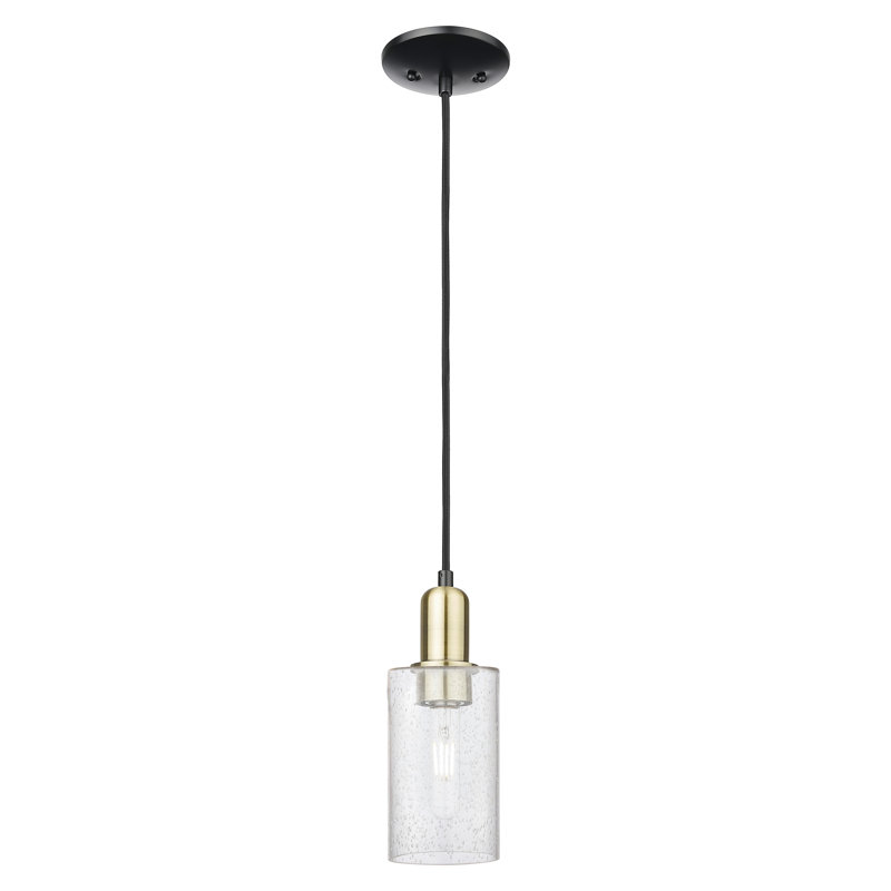 Arcadia - Alyssha - Mini-luminaire suspendu à cordon 4 lumières 1 po, Laiton antique noir, Grainé