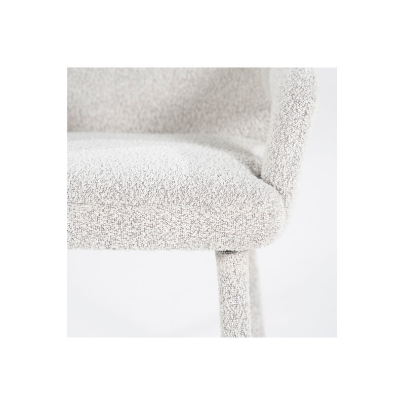 Dining Chair Upholstered Arm Chair, Beige