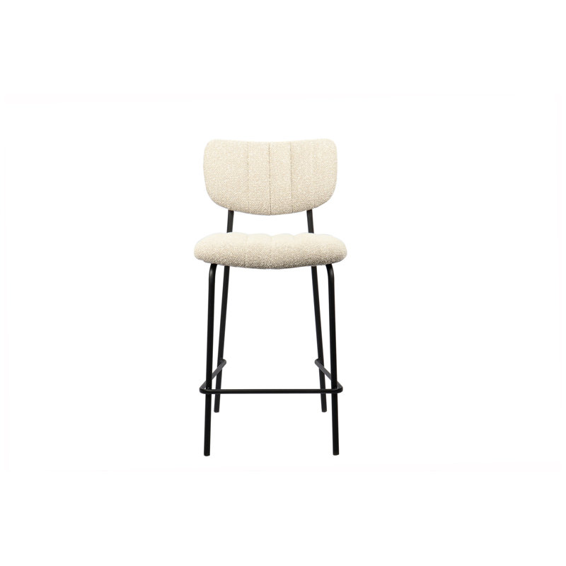 Stephenville Upholstered Counter Stool, Beige