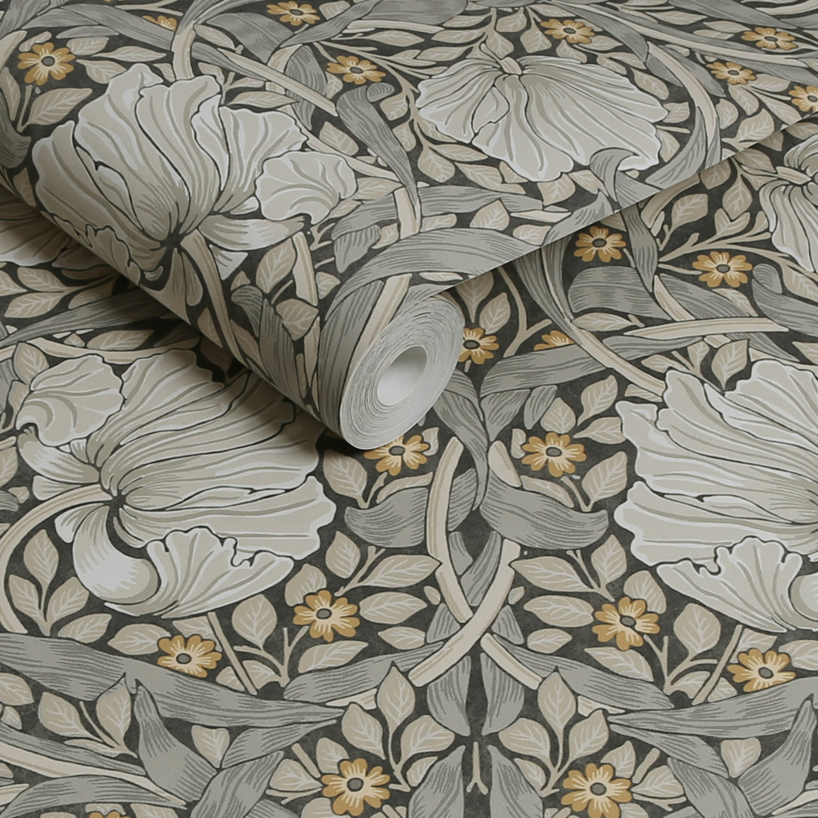 Nilda Floral Wallpaper, Pimpernel Grey