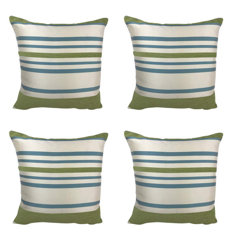 Garfield Striped Square Throw Pillow Cover