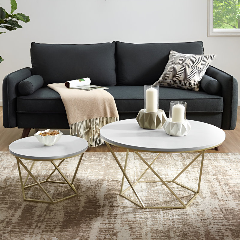 Levingston Frame Coffee Table, Gold