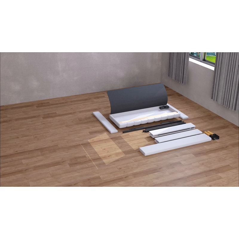King Green Velvet Upholstered Platform Bed with Wingback Headboard