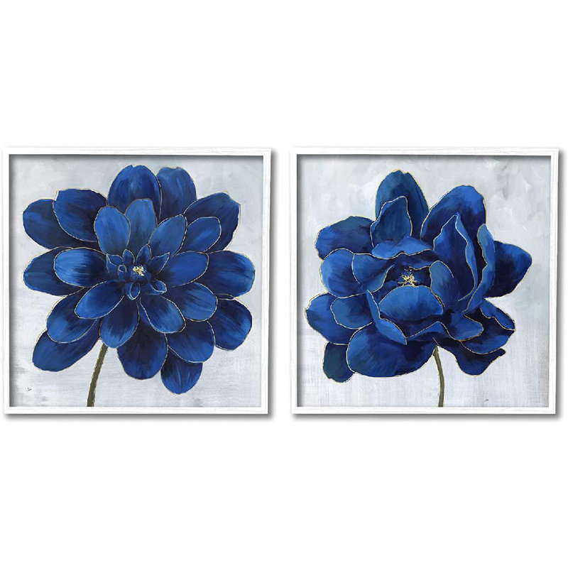 Ensemble de 2 peintures encadrées sur panneau de fibres à densité moyenne, Giclée encadrée blanc bord de mer