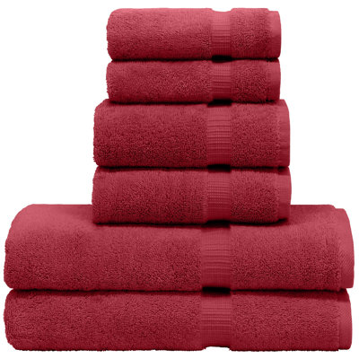 Ensemble de serviettes 6 pièces 100% coton