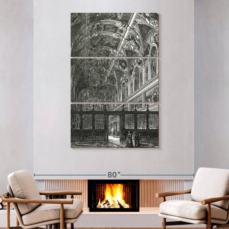 Lilie Sistine Chapel Ceiling, 74'' H x 48'' W