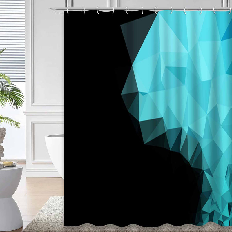 Rideau de douche avec 12 crochets Light, 72" L x 78" W