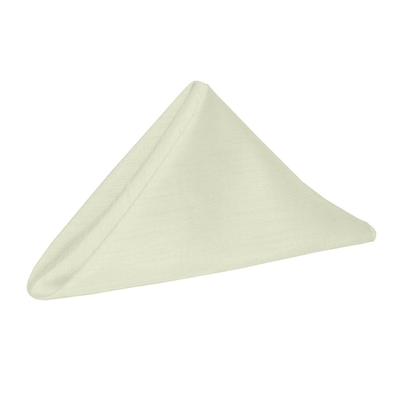 Yulia Silk Square Napkin, Ivory, 20" x 20"