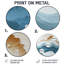 Annadale - Encre liquide abstraite ronde, art mural en métal-275251571