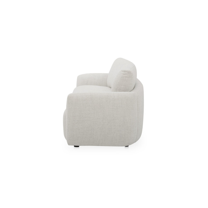 Callie Sofa 91 in. Flecked Oat, Beige, 35.4" H x 68" W x 39.4" D
