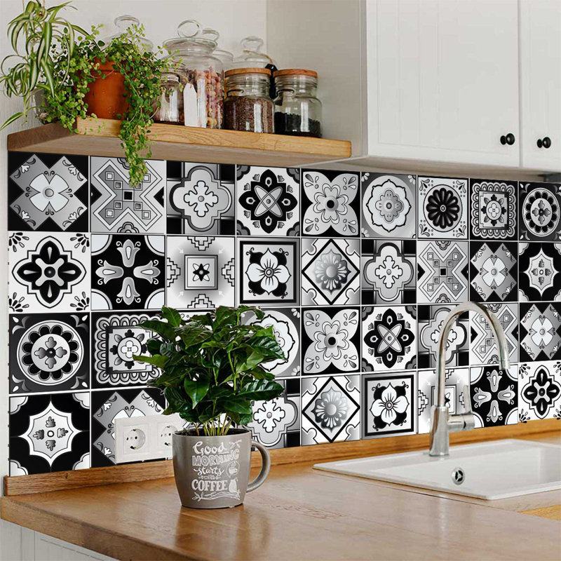 Carreau de mosaïque en vinyle auto-adhésif l 12 po x L 12 po