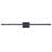 39" Black 5CCT Dimmable LED Vanity Light with Seeded Crystal Shade
