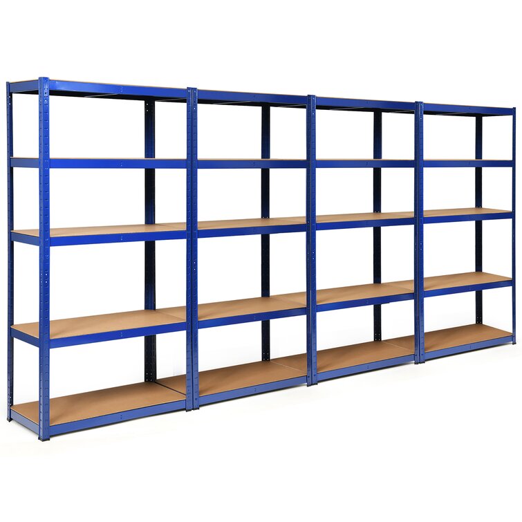 5-Tier Adjustable Steel Shelving Unit, Garage Storage Shelving Unit, Heavy Duty Shelving Unit WFX Utility Size: 72 H x 47.2 W x 23.6 D