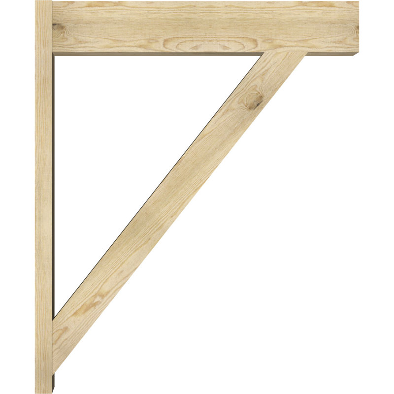Pavé traditionnel traditionnel, P 38 po x H 46 po, Sapin Douglas de 6 po (sciage brut)
