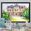 Paysage, château français - reproduction sur toile-1113539224-1113539225