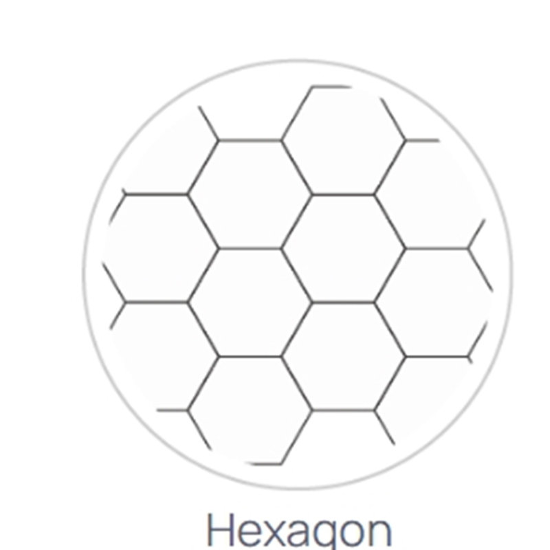 Hexagon Tile White Acrylic Alcove Shower Walls with Silver Grout Lines