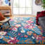Tapis bleu / rose en laine touffeté à la main Alhambra-1186192685