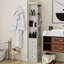 Wooden Cabinet, Storage Cabinet With 3 Drawers And 2 Hooks