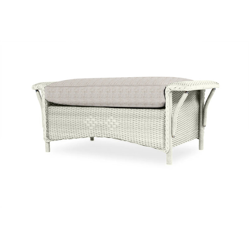 Nantucket Outdoor Ottoman, Callen Driftwood, Pewter