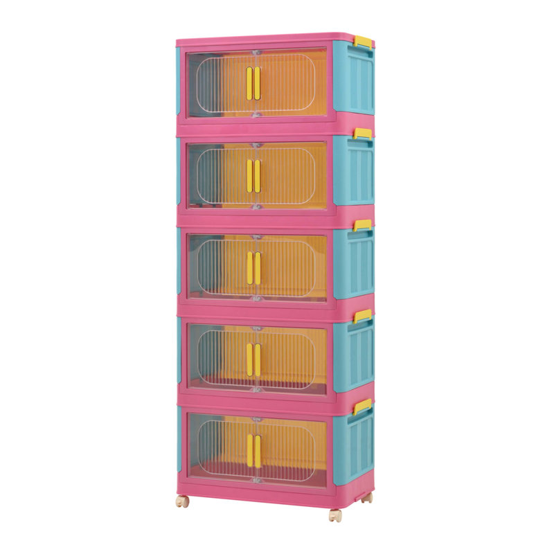Armoire de rangement 20 po, Rose / bleu