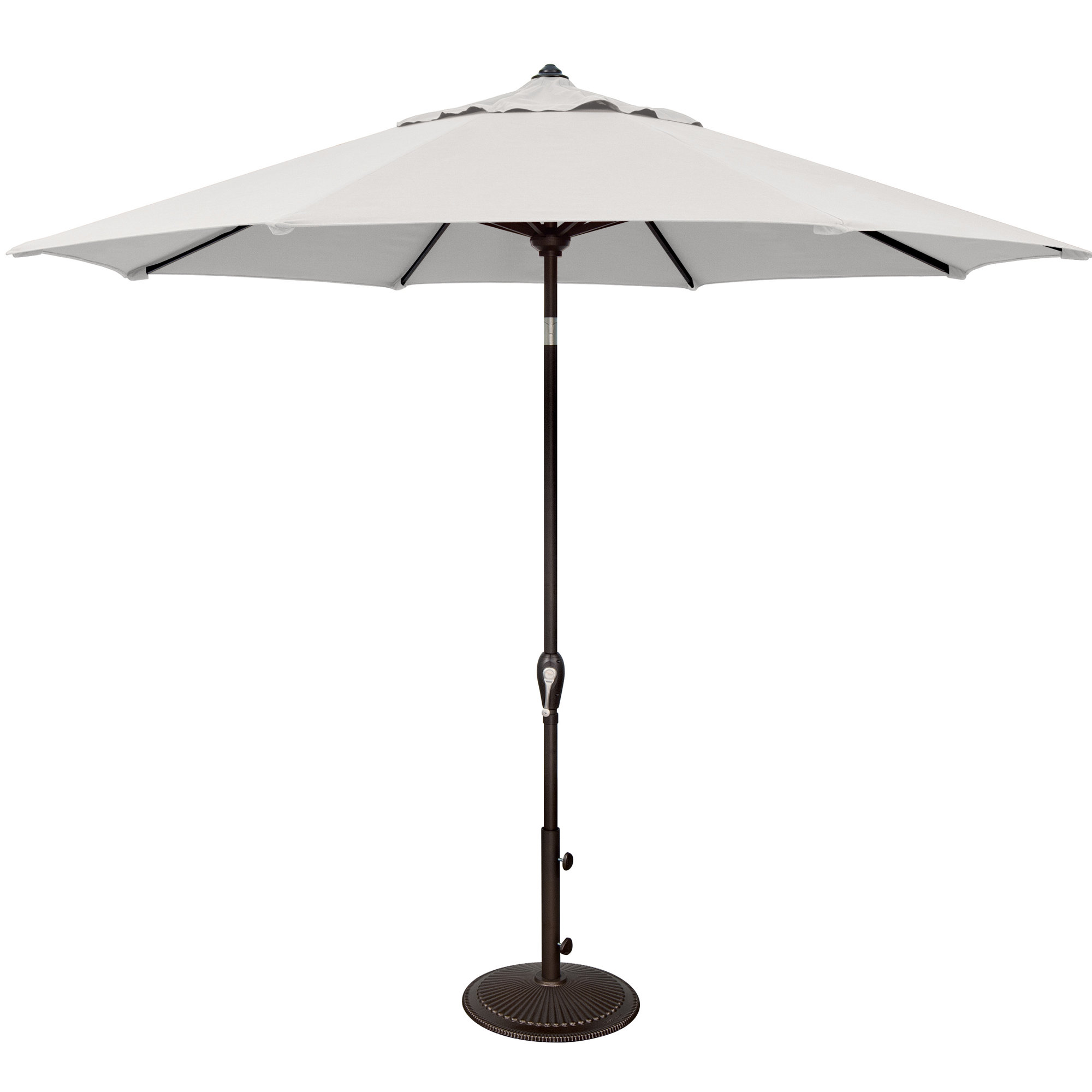 Colete 9' Market Sunbrella® Umbrella, Black, White Sunbrella®