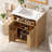 30" Wood Bathroom Storage Vanity With Solid Wood Frame-1344089876