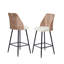 Upholstered Chenille Bar Stool-548136026