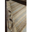 Tapis oriental rayé en laine 8 x 10