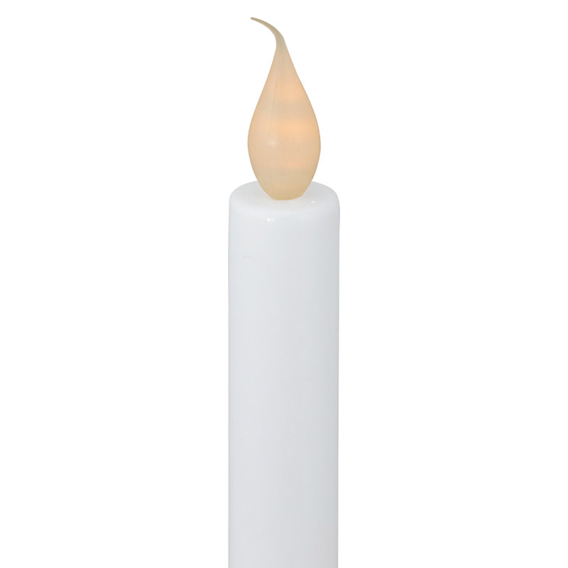 Ensemble de 4 bougies de Noël 10 po avec lumières DEL blanches préinstallées Candolier