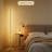 Modern Corner Floor Lamp With Remote Control - Dimmable Led Standing Light With Adjustable Color Temperature 2700K-6500K, Slim Metal Design For Living Room And Bedroom