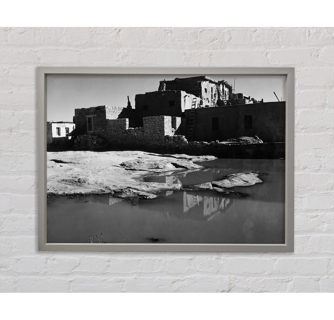 Ansel Adams Acoma Pueblo 3 Gerahmter Druck