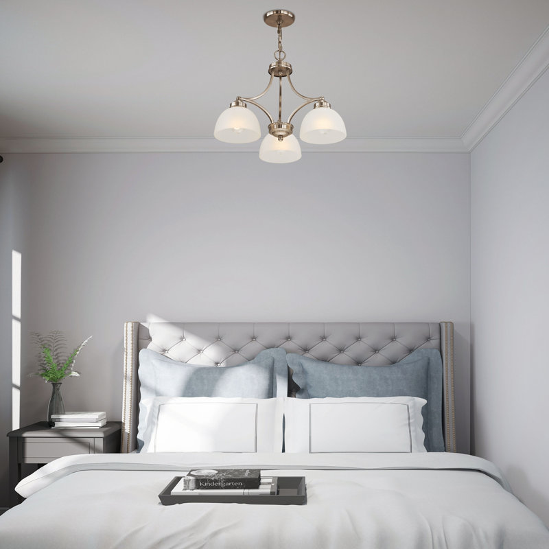 Annete 3 - Light Dimmable Chandelier, Brushed Nickel