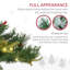 Arbre de Noël artificiel 2 pi avec 69 branches et lumières DEL blanc chaud (2 ensembles)