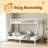 Metal Twin XL Over Queen Bunk Bed For Teens And Adults,Space-Saving/Noise Reduced/No Box Spring Needed
