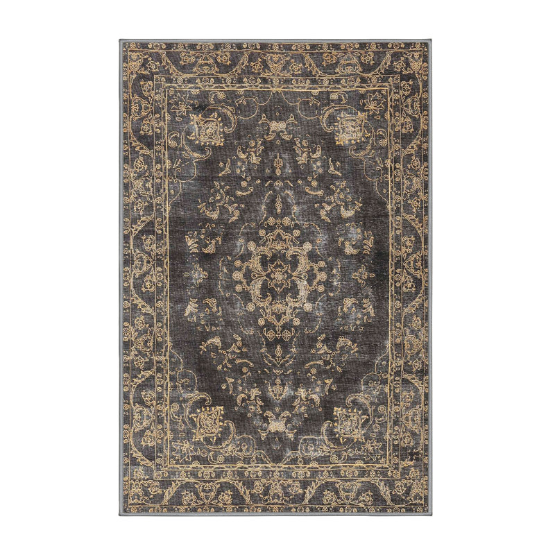 Tapis noir / rouge Didion, Rectangle 3 pi x 5 pi