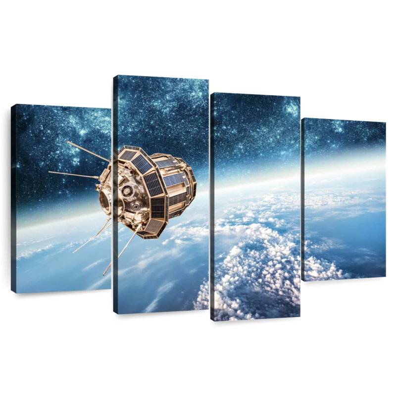 Oberle Outer Space Satellite, 22" H x 36" W