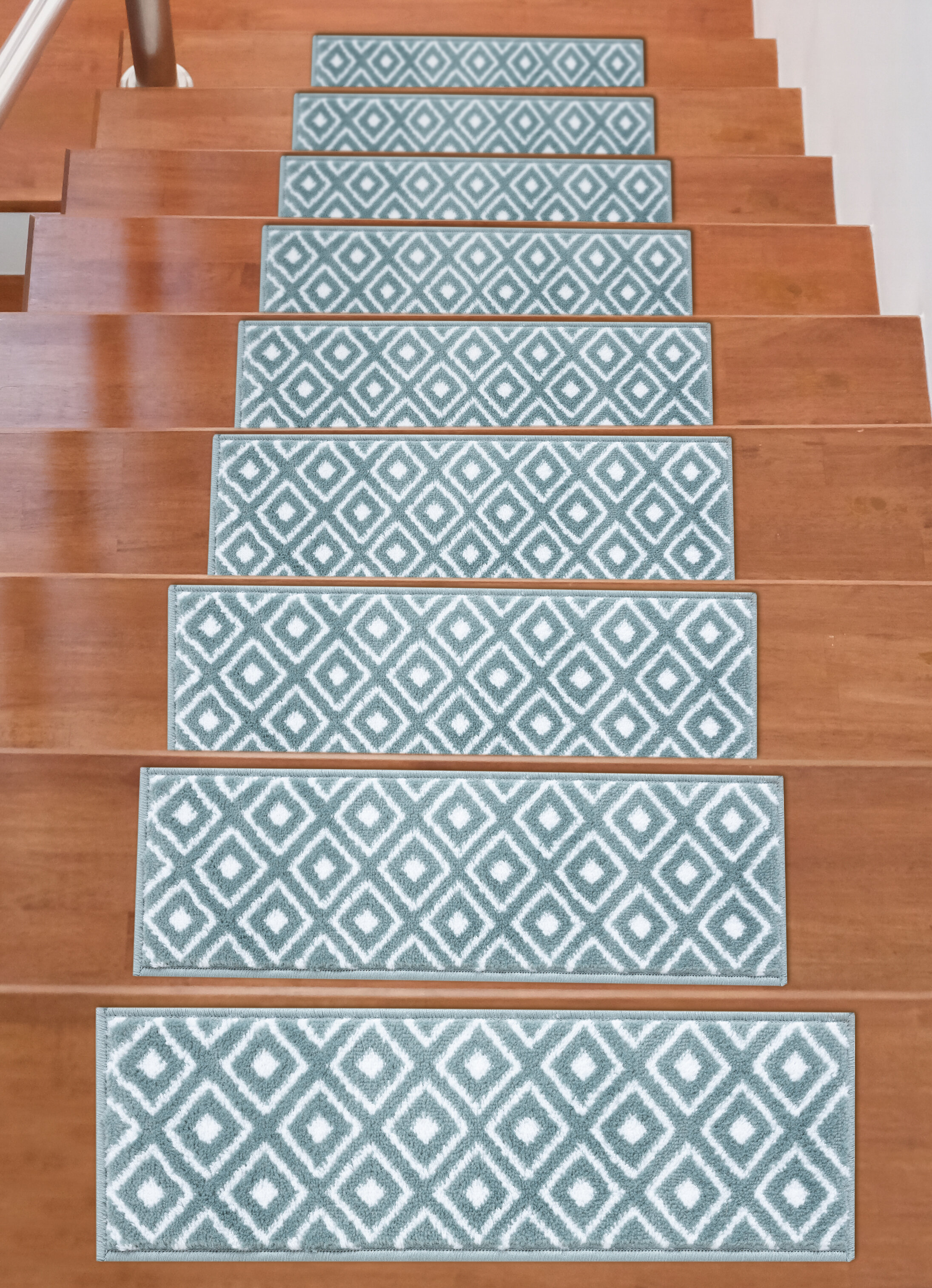 Canora Grey Non-Slip Black Stair Treads, Wayfair