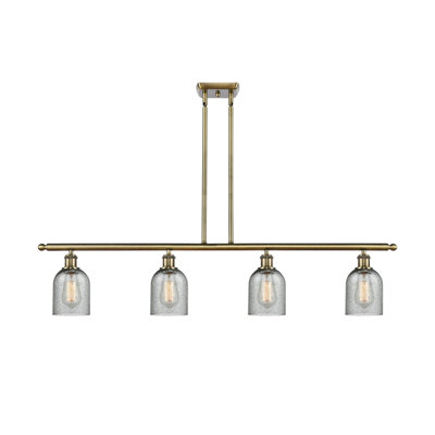 Luminaire suspendu pour îlot de cuisine 4 lumières linéaires Perao