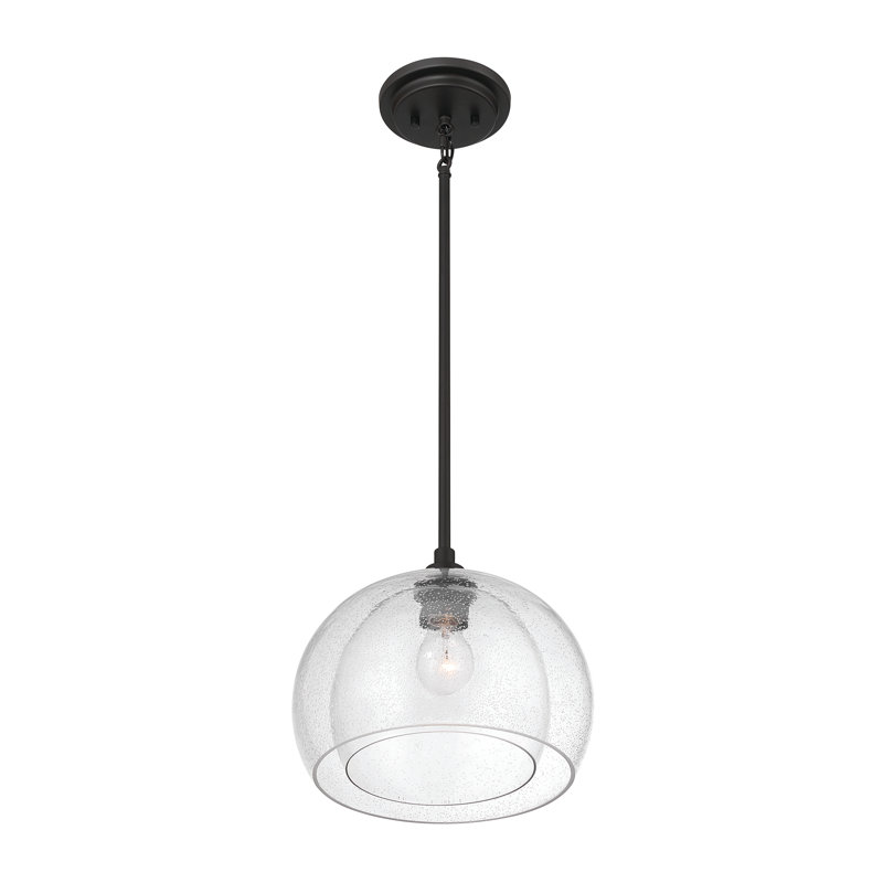 Luminaire suspendu / semi-encastré convertible 1 lumière Glint 12 po