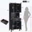 Modern Bathroom Cabinet with Drawer,Soft-Close Doors,and Open Storage,Versatile Storage Layout-491183925