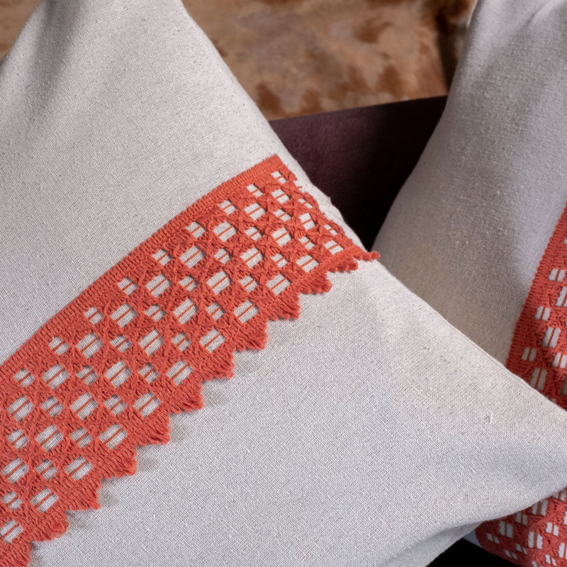Ascend White Square Cushion Cover
