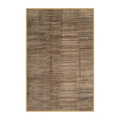 Tapis contemporain brun