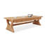 Bureau rectangulaire brun en bois massif avec 6 tiroirs-1851529185