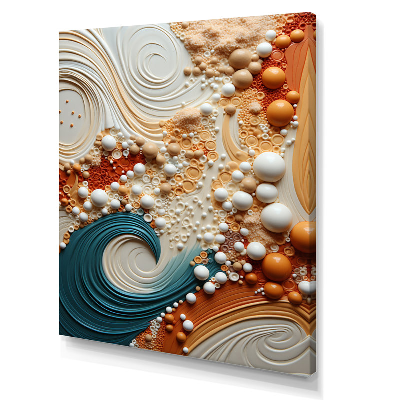 " Serene Sands I ", 32" H x 24" W x 1" D, Wrapped Canvas