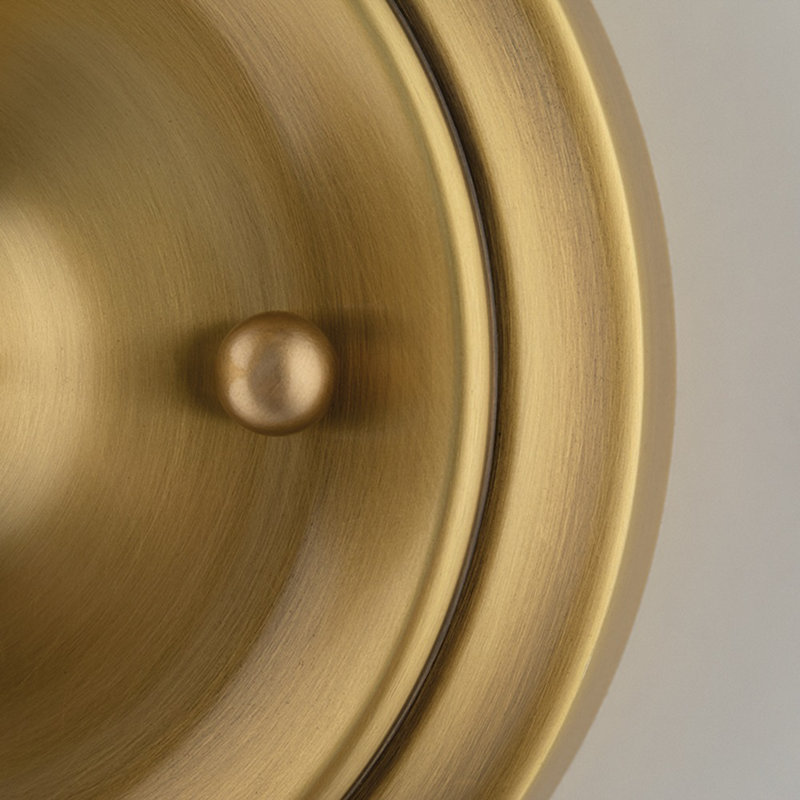 Logan 1 Light Wall Sconce, Aged Brass
