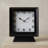 Black Metal Square Desk Table Clock