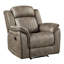 Fauteuil inclinable classique brun sable, tissu 70% + 30% pour la longévité avec accoudoirs coussinés, rembourrage en mousse