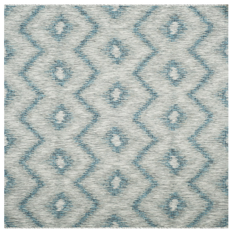 Tapis d'intérieur / extérieur Esters Performance Chevron, Carré 6 pi 7 po